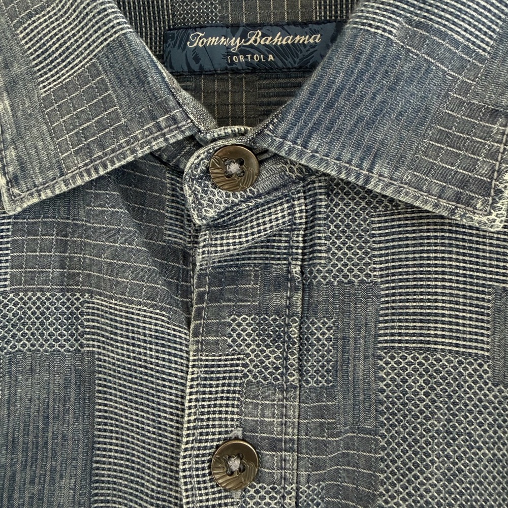 Tommy BahamaTortola Large Mens Casual Coastal Resortwear Relaxed Vacation Shirt